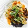 Chargrilled swordfish with caponata