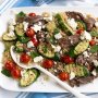 Chargrilled vegetable and lamb salad