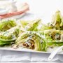 Charred iceberg salad with buttermilk and chive dressing