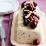 Cherry and white chocolate semifreddo