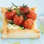 Cherry truss tomato and goats cheese tarts