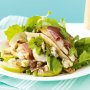 Chicken, pear and blue cheese salad