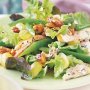Chicken and grape salad with honey walnut dressing