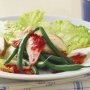 Chicken and green bean salad with raspberry dressing