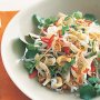 Chicken and noodle salad with cashews and grapefruit chilli dressing