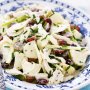 Chicken and potato salad with grape and fennel