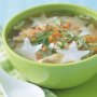 Chicken and star noodle soup