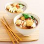 Chicken dumplings in chilli and ginger soup