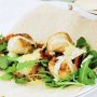 Chicken meatball wraps