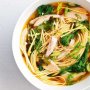 Chicken miso soup with ginger