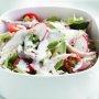 Chicken salad with low-fat ranch dressing