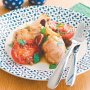 Chicken with tomatoes, olives and capers