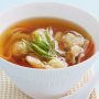 Chicken wonton noodle soup