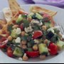 Chickpea and feta salad