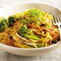 Chinese egg noodle and vegetable stir fry