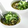 Chinese vegetable broth with noodles