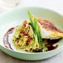 Coral trout with asian-style cabbage, fennel and bacon