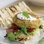 Couscous and cannellini bean burgers