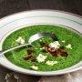 Creamy baby spinach and cannellini bean soup