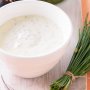 Creamy yoghurt and chive dressing
