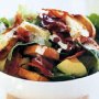 Crisp pancetta, avocado and cos salad