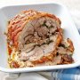 Crispy roast pork shoulder (porchetta)