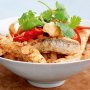 Crispy Sichuan fish with soy ginger dressing