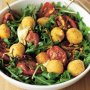 Crumbed bocconcini and roast tomato salad