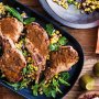Cuban-style pork cutlets and black beans