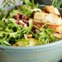 Curly endive salad with goats cheese croutons