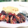 Duck breasts with berries