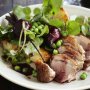 Duck salad with red wine dressing