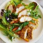 Dukkah-crusted chicken with roasted carrot salad