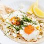 Dukkah and feta fried eggs