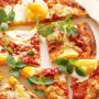 Egg and roast capsicum pizza