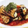 Eggplant and ricotta rolls