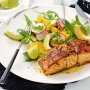 Fennel and chilli-crusted fish with avocado and orange salad