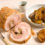 Fennel seed roast pork with maple baby pears