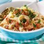 Fettuccine with lemon tuna and capers
