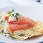 Fines herbes and gruyere omelette with smoked salmon