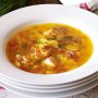 Fish soup with orange, saffron and dill