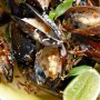 Fragrant mussels in coconut and lemongrass broth