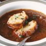 French onion soup with cider