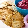 Garlic and herb lavash crisps