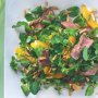 Garlic beef and watercress salad