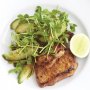 Ginger and five-spice pork with cucumber salad