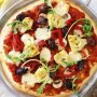 Gluten-free and low-fat vegetarian pizza