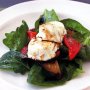 Goats cheese and eggplant salad