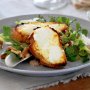 Goats cheese croutons with walnut salad