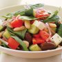 Greek-style salad with cannellini beans
